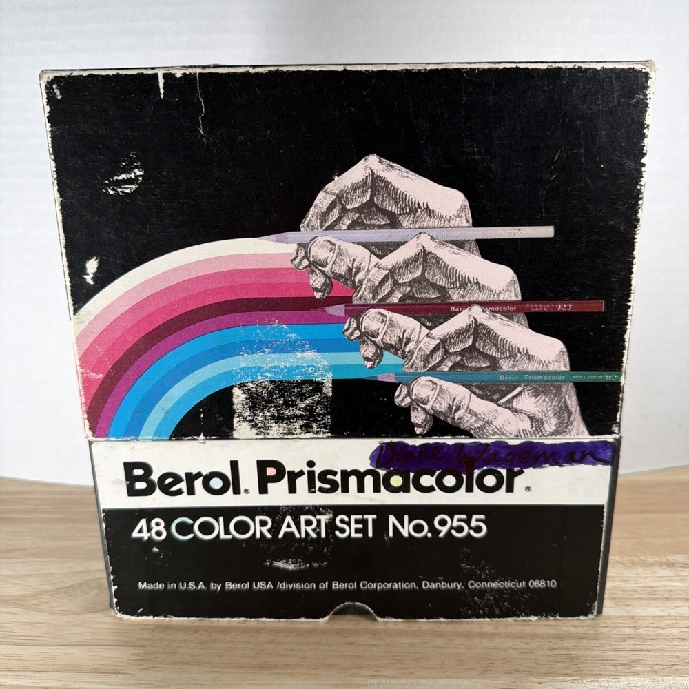 VINTAGE Berol Prismacolor Pencils 45+ Color Art Set 955 USA